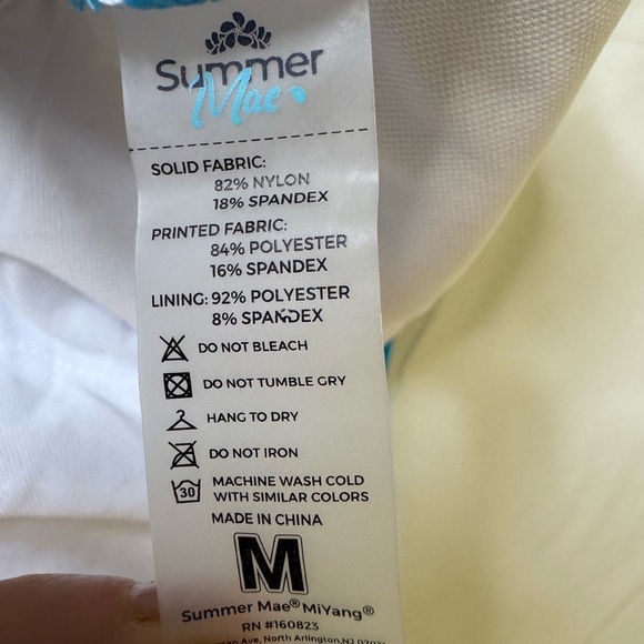 Sky Blue One-Piece Swimsuit with Wide Straps - Picture 7 of 8